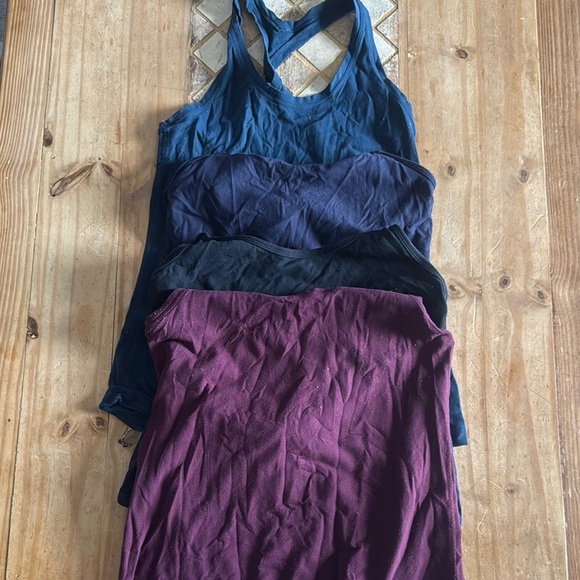 Lululemon Athletica Tank Top lot in Navy, Black, and Plum - Picture 1 of 2